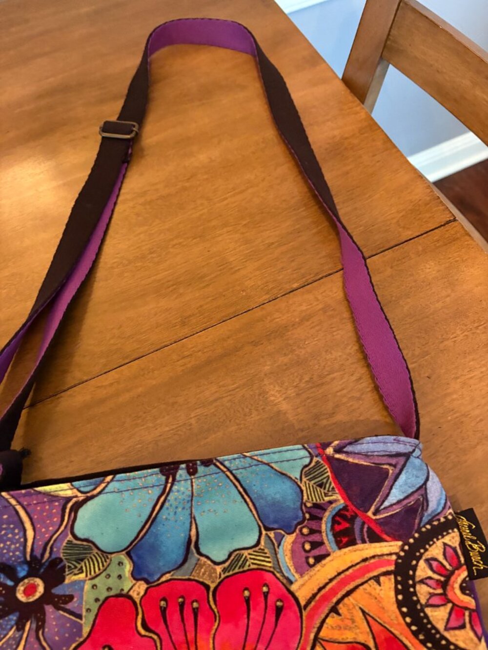 NWOT Laurel Burch Floral Crossbody Purse. - Picture 5 of 10